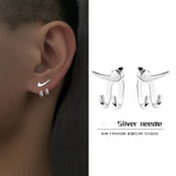 Stainless Steel Paw Earrings for Men