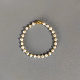 Natural Pearl Bracelet Gold-color Beads Freshwater Pearl Beaded Sets