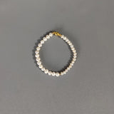 Natural Pearl Bracelet Gold-color Beads Freshwater Pearl Beaded Sets