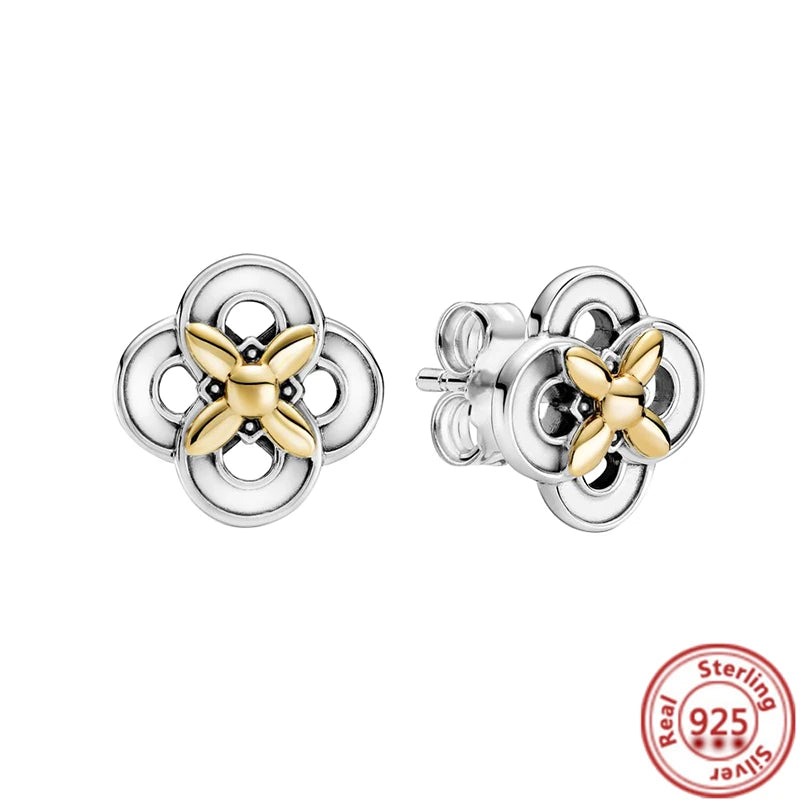 925 Sterling Silver Heart CZ Zircon Earrings for Women