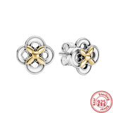 925 Sterling Silver Heart CZ Zircon Earrings for Women