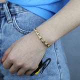 5mm Cuban Chain Bracelet Classic Brass Men Women Jewelry