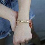 5mm Cuban Chain Bracelet Classic Brass Men Women Jewelry