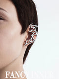Geometric Metal Ear Clip Earring, No Pierce Punk Jewelry