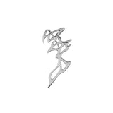 Geometric Metal Ear Clip Earring, No Pierce Punk Jewelry