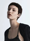 Geometric Metal Ear Clip Earring, No Pierce Punk Jewelry