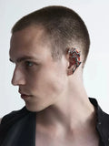 Geometric Metal Ear Clip Earring, No Pierce Punk Jewelry