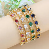 Nigerian Green CZ Crystal Bracelet For Women
