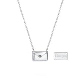 Envelop Love Letter Silver Necklaces for Women