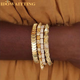 Moon Shaped Tennis Chain Bracelet for Women - Classic Jewelry