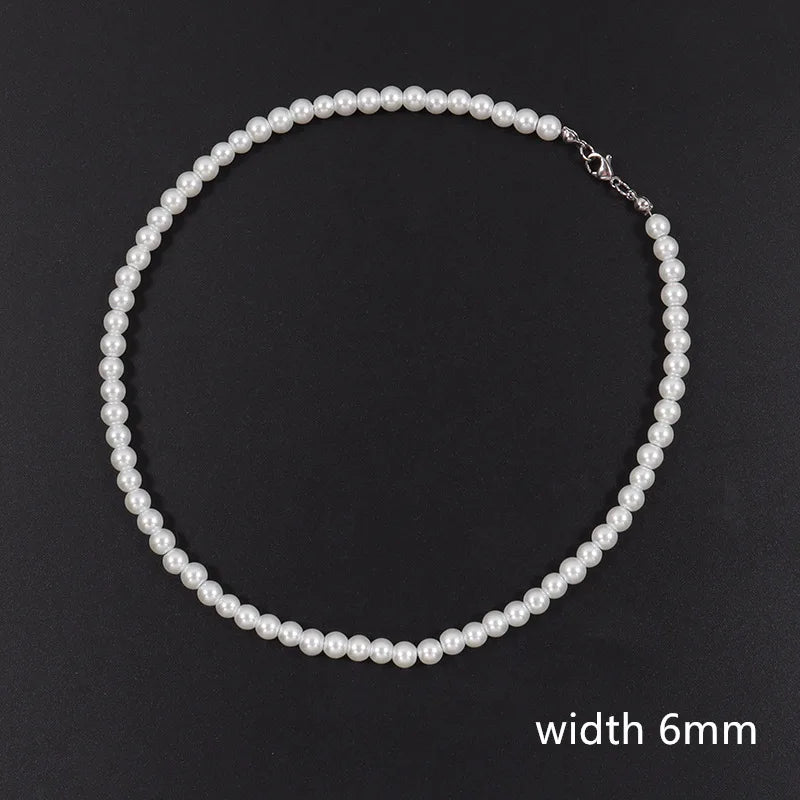 Men's Bead Necklace Strand Jewelry Gift