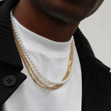 Men's Bead Necklace Strand Jewelry Gift