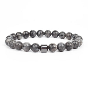 Men Bracelet Natural Stone Women Elastic Rope Beads Accessories