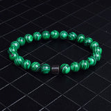 Men Bracelet Natural Stone Women Elastic Rope Beads Accessories