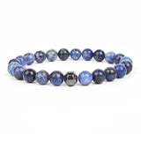 Men Bracelet Natural Stone Women Elastic Rope Beads Accessories