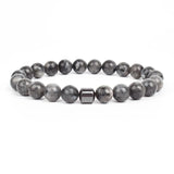 Men Bracelet Natural Stone Women Elastic Rope Beads Accessories