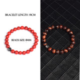 Men Bracelet Natural Stone Women Elastic Rope Beads Accessories