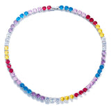 Multicolor CZ Chokers Necklace Engagement Bridal Jewelry