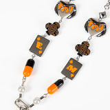 Orange Star Charm Necklace Hip Hop Punk Jewelry