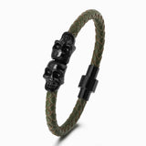 Punk Style Woven Skull Men's Bracelet