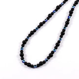 Round Eye Charm Necklace Men 6mm Tiger Eye Stone Bead Necklace For Men