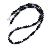 Round Eye Charm Necklace Men 6mm Tiger Eye Stone Bead Necklace For Men