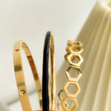 Stainless Steel Bangles Open Bracelets Classic 5mm Chain Bracelets
