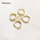 Plated Round Hoop Earrings for Women 15 mm/20 mm Ring Jewelry