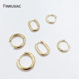 Plated Round Hoop Earrings for Women 15 mm/20 mm Ring Jewelry