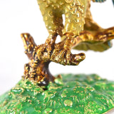 Parrot Figurine Trinket Box Hand-Painted Hinged Jewelry Holder