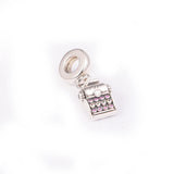 Typewriter Dangle Charm 925 Sterling Silver DIY Beads for Bracelets