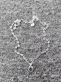 U Node 50 High Original Electroplated Silver Sapphire Pendant Necklace