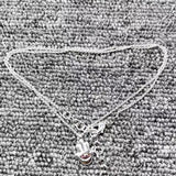 Electroplated 925 Silver Palm Pendant Necklace for Holidays