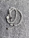 Fine Electroplated 925 Silver Beads Pearl Necklace Jewelry
