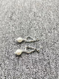UNOde50 Silver Pearl Earrings Jewelry