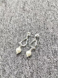 UNOde50 Silver Pearl Earrings Jewelry