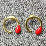 UNOde50 Delicate Electroplated 925 14K Silver Earrings Gift