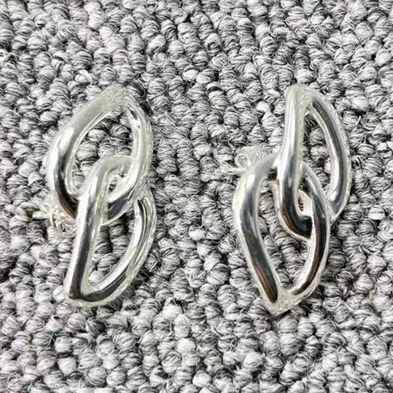 UNOde50 Silver Irregular Earrings Gift