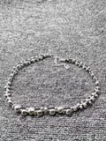UNOde50 Silver Knot String Beads Necklace Jewelry