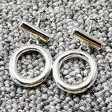 UNOde50 925 Silver Round Earrings Gift