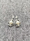 UNOde50 Silver Pearl Earrings Jewelry