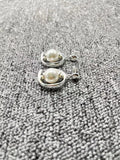 UNOde50 Silver Pearl Earrings Jewelry