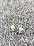 UNOde50 Silver Pearl Earrings Jewelry