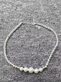 UNOde50 Silver Plated Pearl Bead Necklace Party Gift
