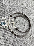 UNOde50 Silver Rope Necklace Crystal Jewelry Gift