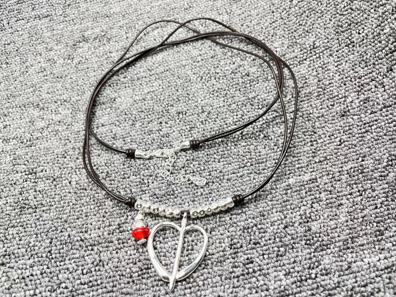 UNOde50 Silver Love Cross Chain Pearl Necklace Gift