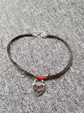 UNOde50 925 Silver Rope Heart Necklace Jewelry