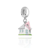 Spain Flag Art House Travel Bead Charms Silver 925 Jewelry