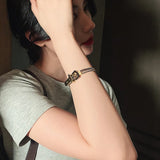 Unusual Stainless Steel Charm Bracelet for Christmas Party Girls