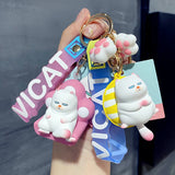 VIVICAT Cat Doll Keychain Charm Gift
